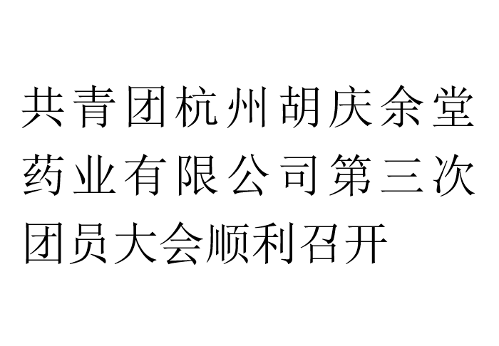 共青团杭州IM电竞药业有限公司第三次团员大会顺利召开